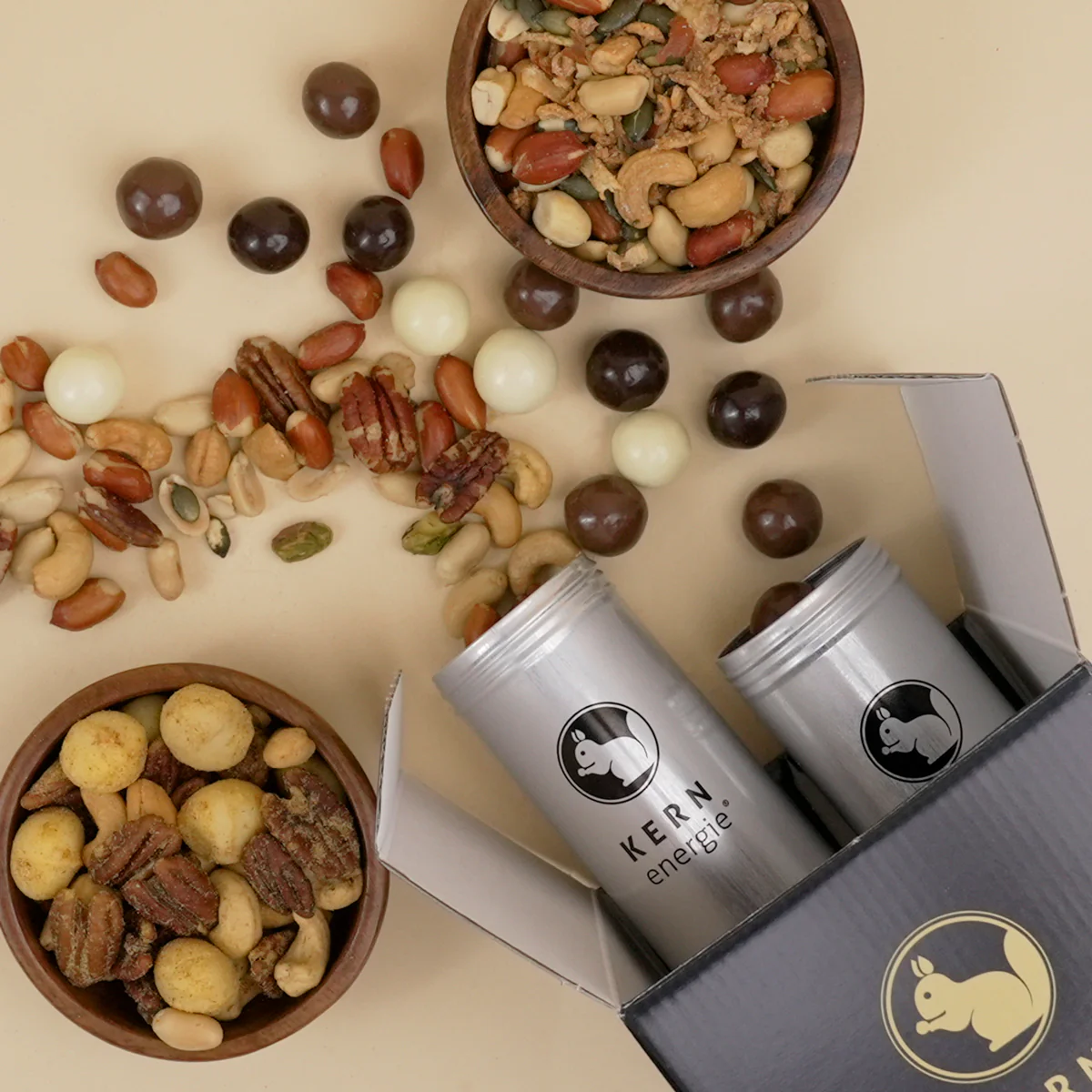 Geschenkset Bester Papa - 4 Nuss- und Schoko-Mischungen - Image 3