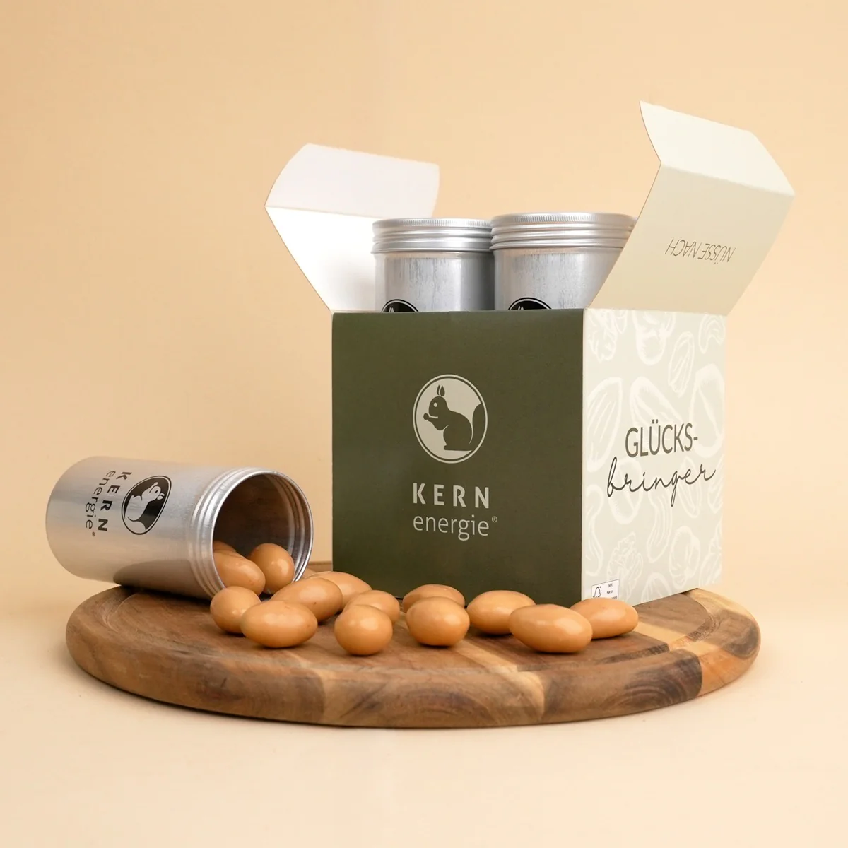 Geschenkset Glücksbringer – 4 Nuss- und Schoko-Mischungen - Image 4