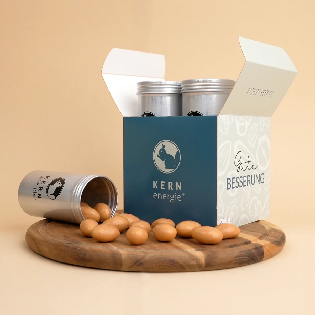 Geschenkset Gute Besserung – 4 Nuss- und Schoko-Mischungen - Image 4