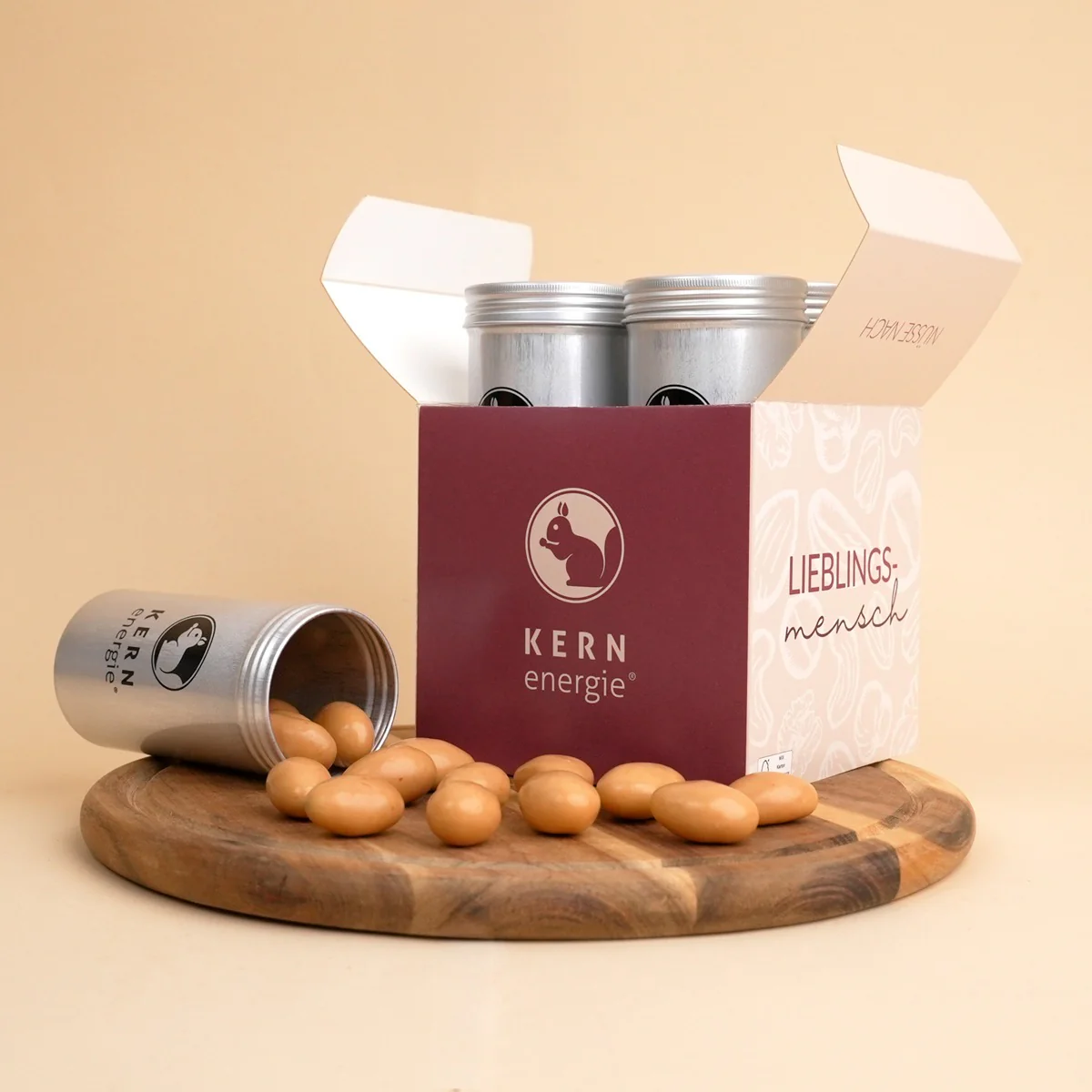 Geschenkset Lieblingsmensch – 4 Nuss- und Schoko-Mischungen - Image 4