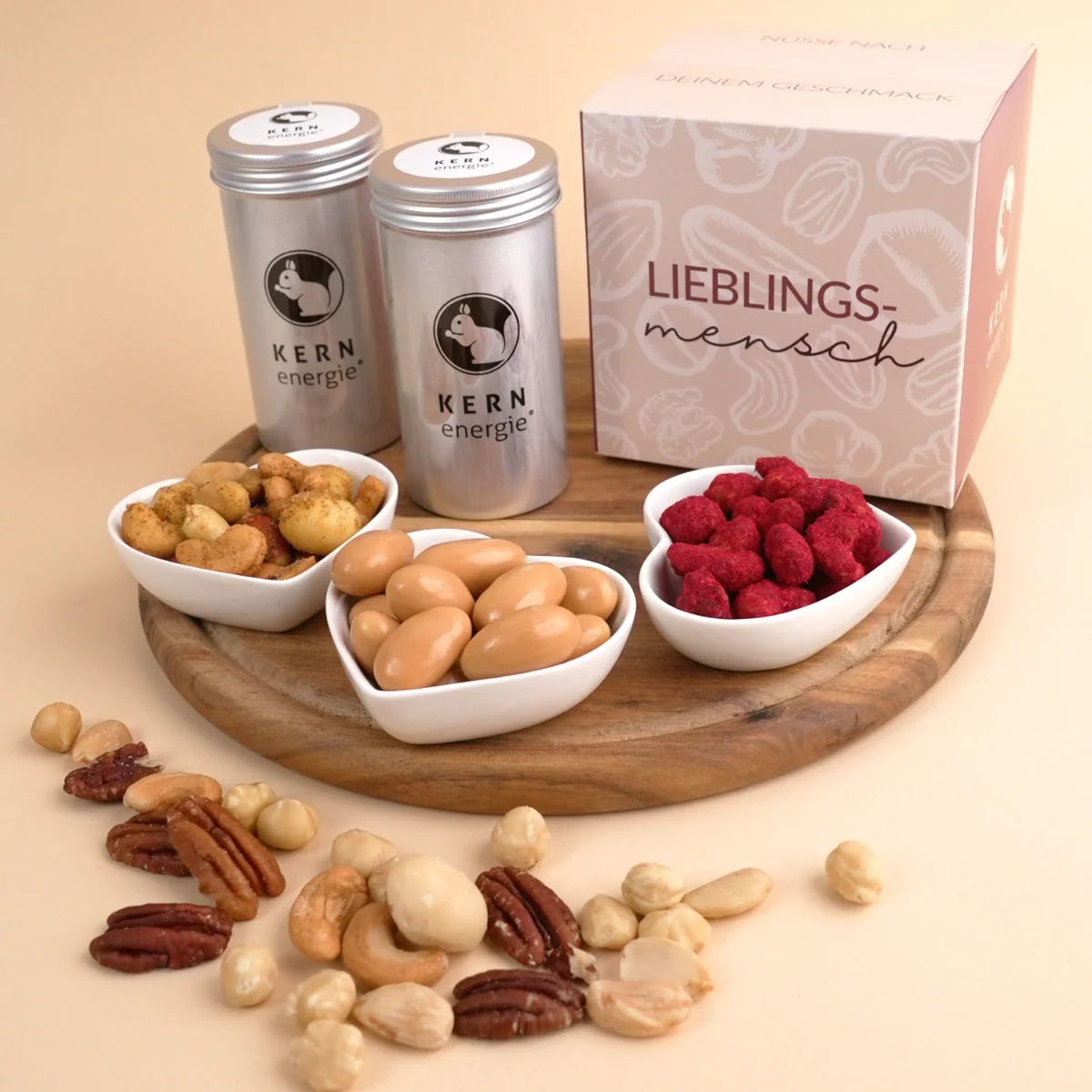Geschenkset Lieblingsmensch – 4 Nuss- und Schoko-Mischungen - Image 5