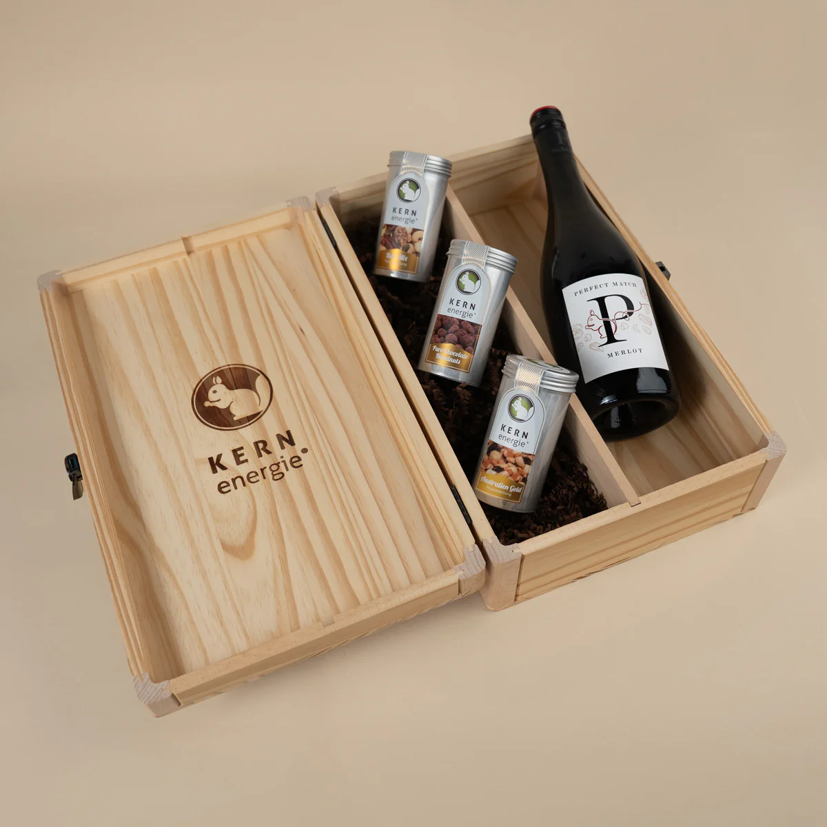 Perfect Match Wein & Nuss Set in Holzbox – Rotwein - Image 5