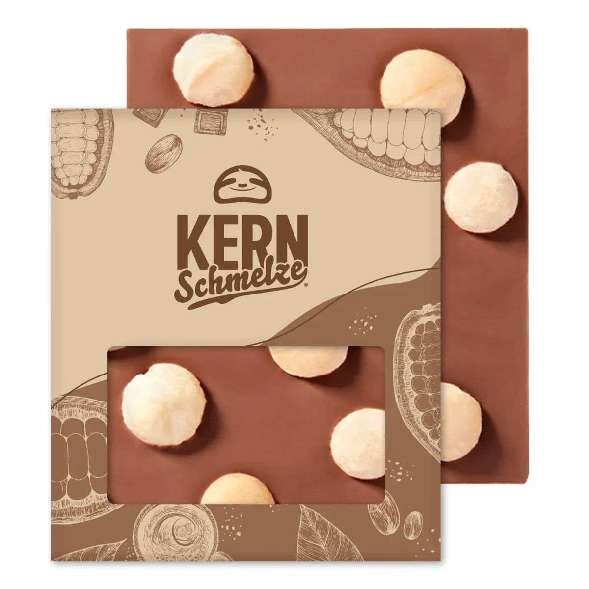 Schokoladentafel – Vollmilchschokolade mit Macadamias - Image 3