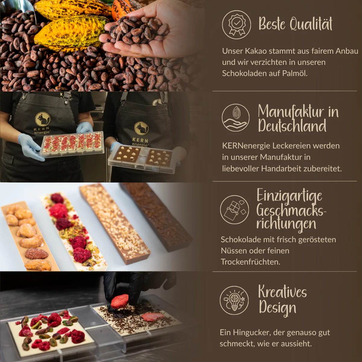 Schokoladentafel – Vollmilchschokolade mit Macadamias - Image 4